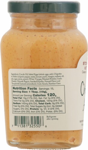 Stonewall Kitchen Chipotle Aioli Sauce Perspective: left