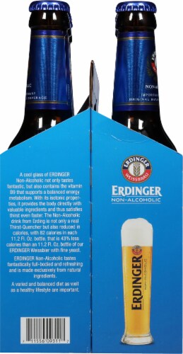Erdinger Weissbrau Non Alcoholic Beer Bottles Perspective: left