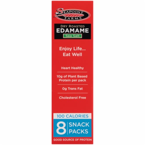 Seapoint Farms Dry Roasted Edamame with Sea Salt Perspective: left
