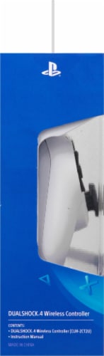 PS4 Dualshock 4 Controller - Glacier White Perspective: left