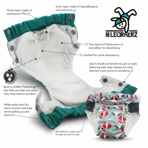 Lil Learnerz (XLarge - Clover & Caribbean) Perspective: left