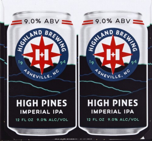Highland Brewing Company High Pines Imperial IPA Perspective: left