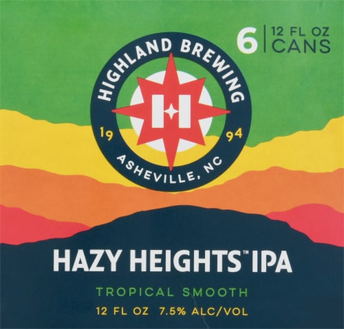 Highland Brewing Company Rising Haze IPA Perspective: left