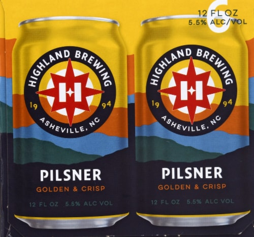 Highland Brewing Company Pilsner Perspective: left
