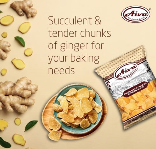 Aiva Ginger Slice Crystallized 1 lb Perspective: left
