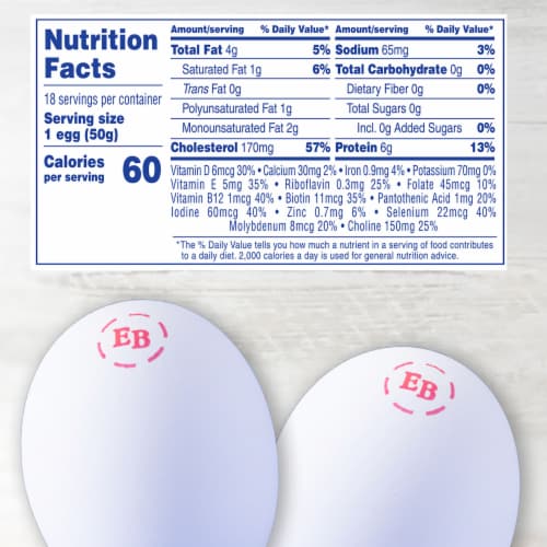 Eggland's Best Large White Eggs Perspective: left