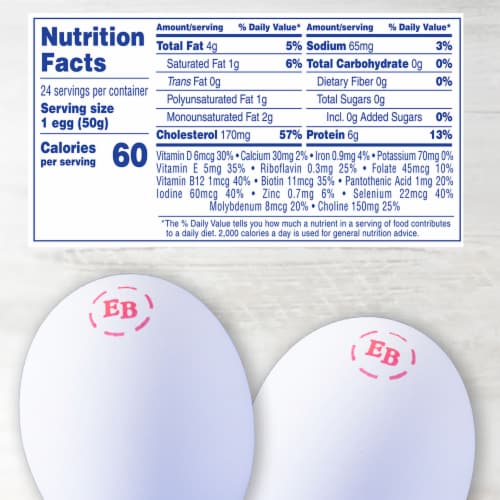 Eggland's Best Classic Large White Eggs, 24 count Perspective: left