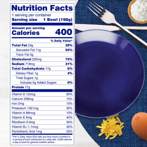 Eggland's Best Sausage & Cheese Frozen Breakfast Bowl, 7 ounce Perspective: left