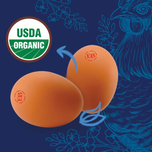 Eggland's Best Pasture Raised Organic Large Brown Eggs, 12 count Perspective: left