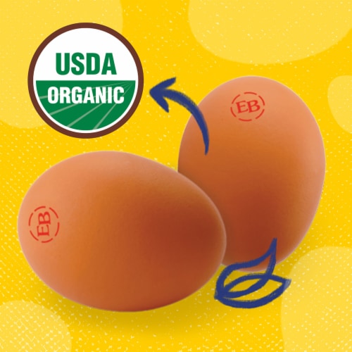 Eggland's Best Cage Free Large Brown Organic Eggs Perspective: left