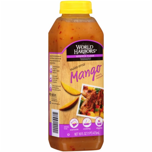 World Harbors Island Style Mango Sauce & Marinade Perspective: left