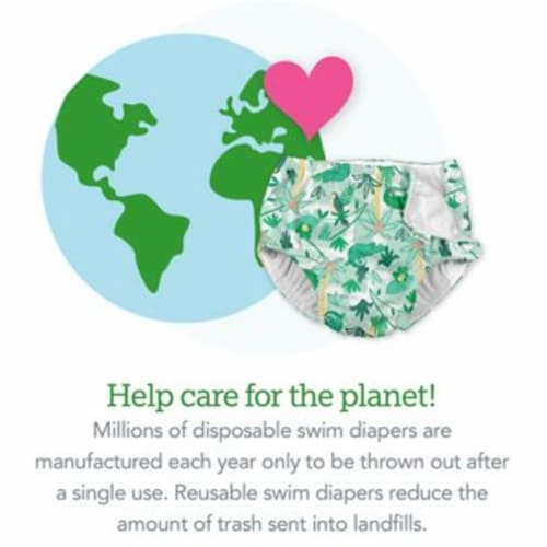i play.® by green sprouts® Size 3T Snap Swim Diaper in Royal Perspective: left