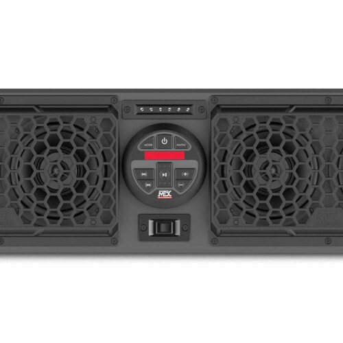MTX MUDSYS31 Bluetooth Overhead Waterproof UTV Audio Soundbar and Amp System Perspective: left