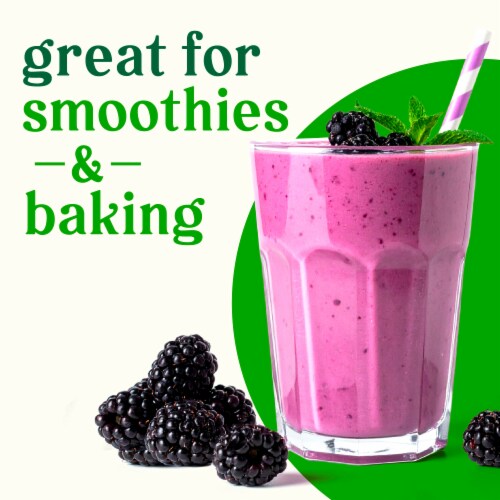 Fresh Organic Blackberries Perspective: left