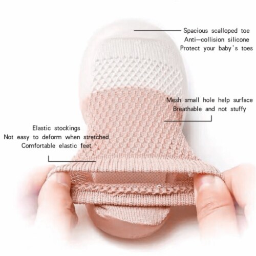 Breathable Non-Slip Baby Socks Perspective: left