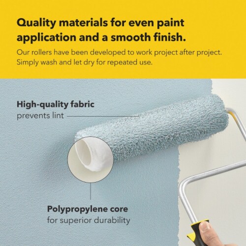 Purdy White Dove 9 In. x 3/8 In. Woven Fabric Roller Cover 144670092 Perspective: left