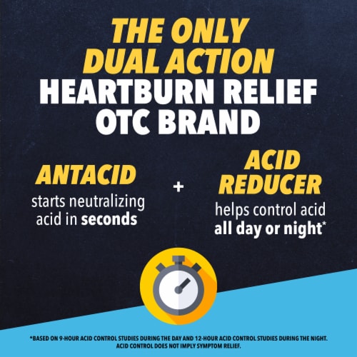 Pepcid Complete Acid Reducer + Antacid Berry Chewable Tablets Perspective: left