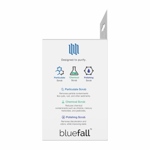 Bluefall GE MWF SmartWater Compatible Water Filter ONE Filter Perspective: left