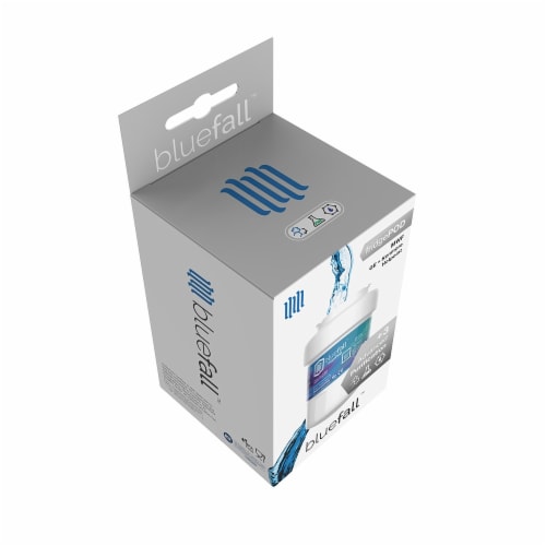Bluefall GE MWF SmartWater Refrigerator Compatible Water Filter x 3 PACK Perspective: left