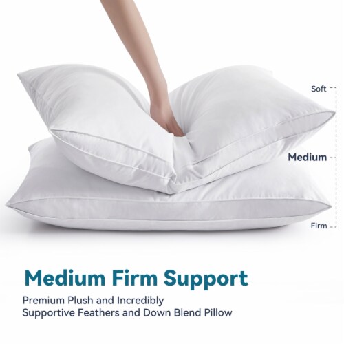 Firm feather pillow online