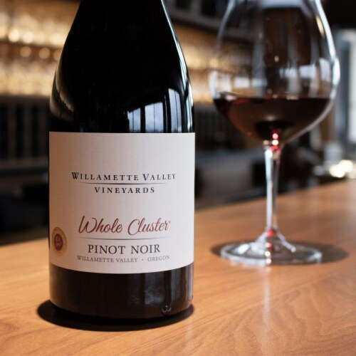 Willamette Valley Vineyards Whole Cluster Pinot Noir Oregon Red Wine Perspective: left