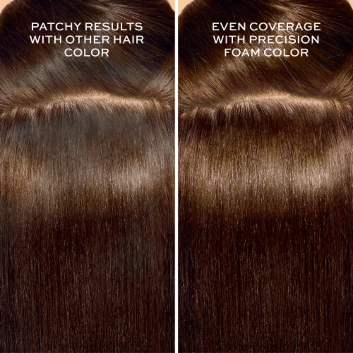 John Frieda Precision Foam Colour Brown Permanent Hair Color Dye Kit, 5NBG Medium Chestnut Brown Perspective: left