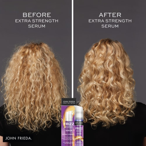 John Frieda Frizz Ease Extra Strength Hair Serum, Nourishing Treatment for Thick, Coarse Hair Perspective: left