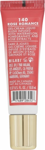 Milani Cheek Kiss Liquid Blush 140 Rose Romance Perspective: left