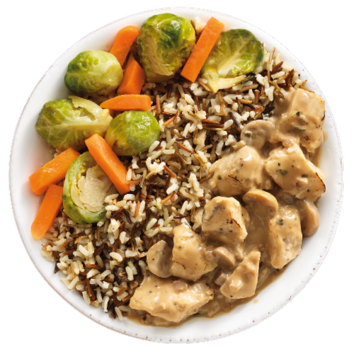 EatingWell Chicken & Wild Rice Stroganoff Frozen Meal Perspective: left