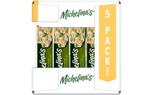 Michelina's® Fettuccine Alfredo with Chicken and Broccoli Frozen Meal Perspective: left