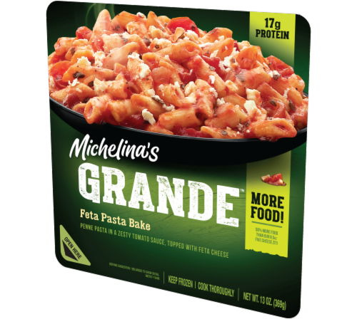 Michelina's® Grande® Feta Pasta Bake Frozen Meal Perspective: left