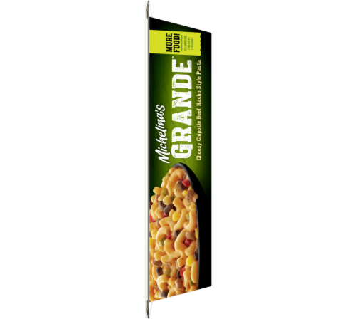 Michelina's® Grande Cheesy™ Chipotle Beef Nacho Style Pasta Frozen Meal Perspective: left
