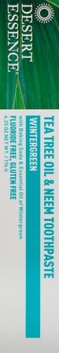 Desert Essence Wintergreen Tea Tree Oil & Neem Toothpaste Perspective: left