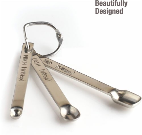 Creative Co-Op Farmhouse Brass Spoons With Bee Handles In Drawstring Bag, Brass Finish