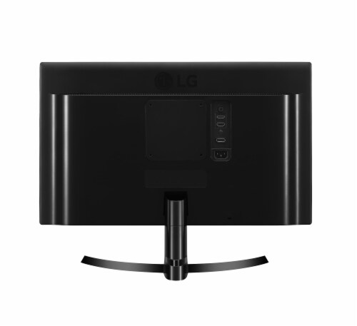 LG® 4K UHD LED LCD Black Monitor Perspective: left