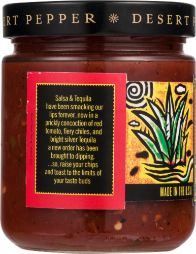 Desert Pepper Tequila Salsa Perspective: left