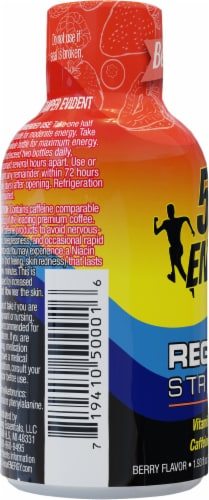 5-Hour® Extra Strength Strawberry Watermelon Energy Drink Shot Bottle Perspective: left
