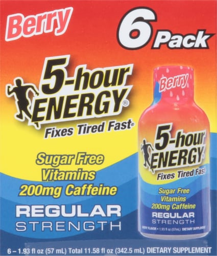5-Hour® Berry Energy Drink Shot Multipack Bottles Perspective: left