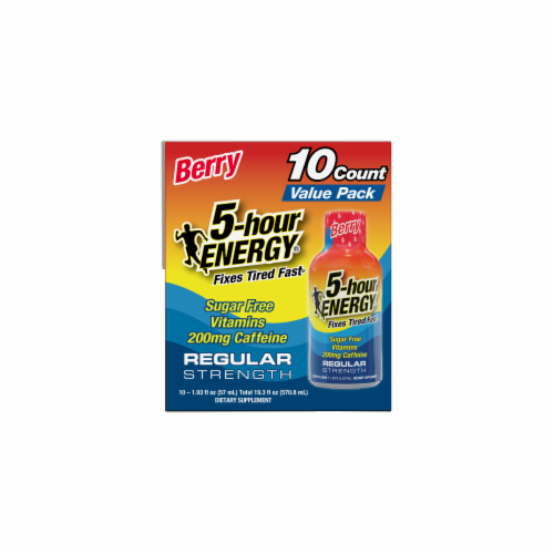 5-Hour® Berry Energy Drink Shot Multipack Bottles Perspective: left