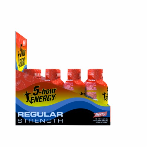 5-Hour Energy Berry Energy Drink Supplement Perspective: left