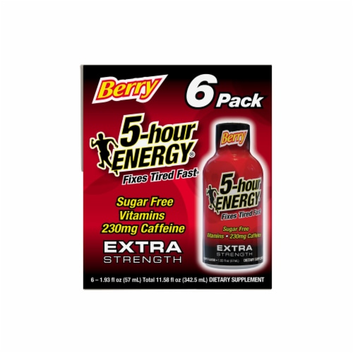 5-Hour® Extra Strength Berry Energy Drink Shot Multipack Bottles Perspective: left