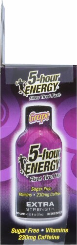 5-Hour Energy® Extra Strength Grape Energy Shot Multipack Bottles Perspective: left