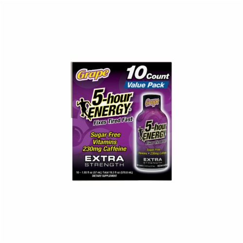 5-Hour Energy® Extra Strength Grape Energy Drink Shots Multipack Perspective: left