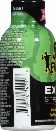 5-Hour® Extra Strength Strawberry Watermelon Energy Drink Shot Bottle Perspective: left