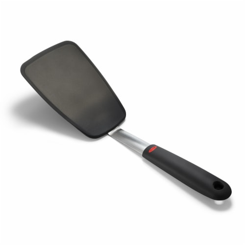 OXO Large Silicone Flexible Turner - Black Perspective: left