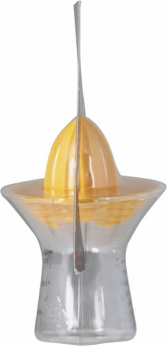 OXO Soft Works Small Citrus Juicer - Yellow/Clear Perspective: left