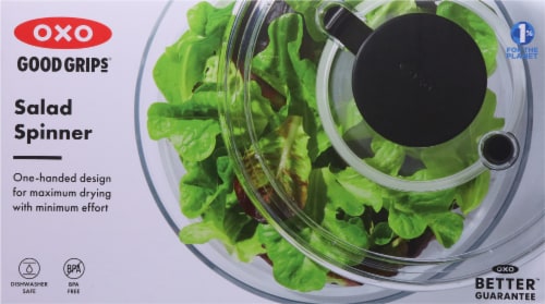 OXO Good Grips Salad Spinner - Clear Perspective: left