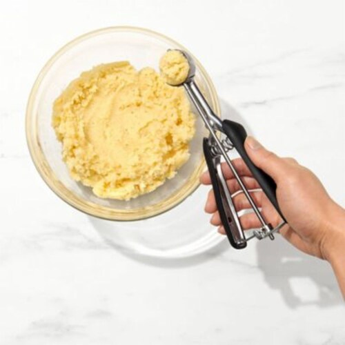 OXO Good Grips Small Cookie Scoop - Silver/Black Perspective: left