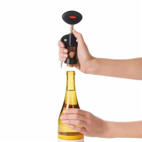 OXO Soft Works Winged Corkscrew - Black Perspective: left