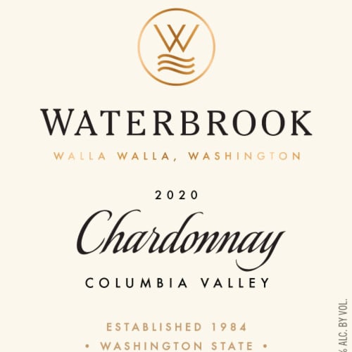 Waterbrook Chardonnay Washington White Wine Perspective: left